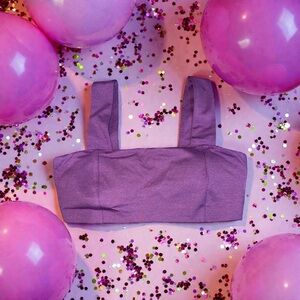 Old Navy Lavender Tank Top Padded Bra (M) NEW